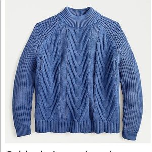 New- J Crew Cable Cotton Pullover Sweater Small